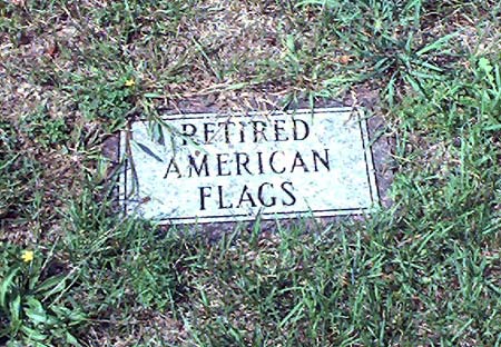 Retired American Flags, St. James Cemetery