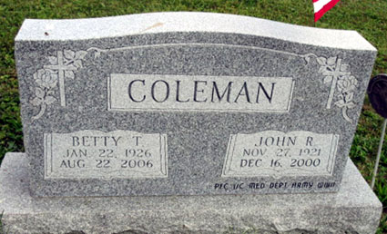 John R. & Betty T. Coleman