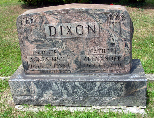 Alexander & Agnes McG. Dishong
