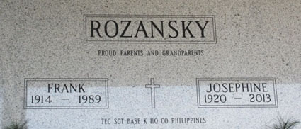 Frank & Josephine Rozansky