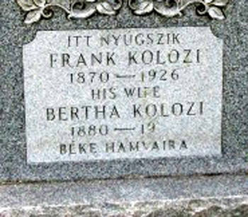 Frank & Bertha Kolozi