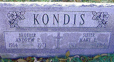 Andrew P. & Mary E. Kondis