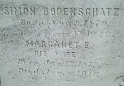 Simon & Margaret E. Bodenschatz